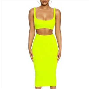 Naked Wardrobe Tank me later skirt set